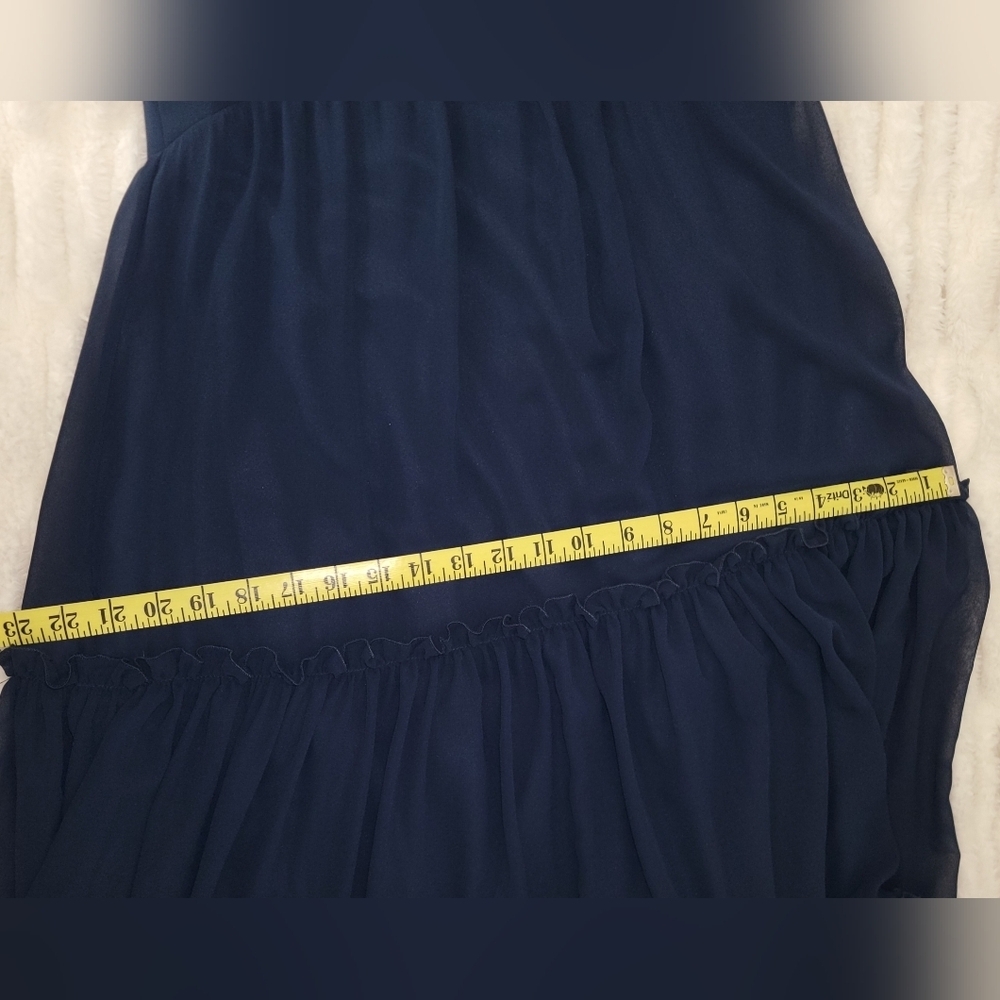 Sorella Vita NAVY Layered Chiffon Maxi Dress - Picture 11 of 14